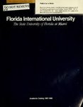 Academic catalog (Florida International University). [1987-1988] by Florida International University