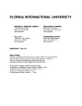 Udergraduate course catalog (Florida International University). [2018-2019]