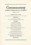 1973 Summer Florida International University Commencement by Florida International University