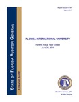 Annual financial report for the fiscal year 2015-2016 by Florida International University