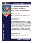 Cuba:What Everyone Needs to Know by Cuban Research Institute, Florida International University