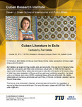 Cuban Literature in Exile by Cuban Research Institute, Florida International University