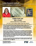 Cuban Civil Law: Myth or Reality?