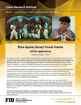 Diaz-Ayala Library Travel Grants- Call for Applications by Cuban Research Institute, Florida International University