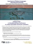 Reading Cuba: An Interdisciplinary Conference on Cuban and Cuban-American Literature