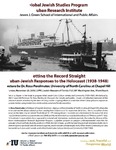 Setting the Record Straight: Cuban- Jewish Responses to the Holocaust (1938-1948) by Cuban Research Institute, Florida International University