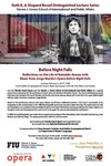 Before Night Falls Reflections on the Life of Reinaldo Arenas with Music from Jorge Martin's Opera Before Night Falls