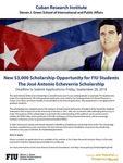 New $3,000 Scholarship Opportunity for FIU Students The Jose Antonio Echeverria Scholarship by Cuban Research Institute