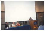 Rachael Middleton, Adriana de Welde, Shira Fisher, and Marcela Pineros present at Women's Studies Student Conference by Women's Studies Center, Florida International University