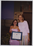 Elaine Gordon Scholarship recipient Brenda Contreras with Liebe Gadinsky by Women's Studies Center, Florida International University