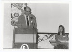 Leonard Chusmir speaks at the 1988 Women's Studies Colloquium by Women's Studies Center, Florida International University