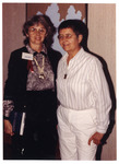 Marilyn Hoder-Salmon with feminist philosopher Mary Daly by Women's Studies Center, Florida International University