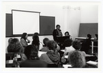 Rosa Jones speaks at the 1990 Women's Studies Colloquium by Women's Studies Center, Florida International University