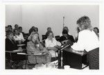 Kathleen Logan speaks at the 1990 Women's Studies Colloquium by Women's Studies Center, Florida International University