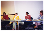 Becky Salokar, Toni Margulies-Eisner, Regina E. Sofer, and Leslie Langbein on a panel at the 1997 Women's History Month Conference by Women's Studies Center, Florida International University