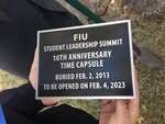 Time Capsule Plaque by Center for Leadership and Service, Florida International University