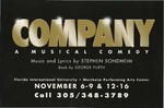 Company A Musical Comedy poster by Department of Theatre, Florida International University